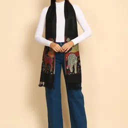 WEAVERS VILLA Ethnic Motifs Printed Scarf-55