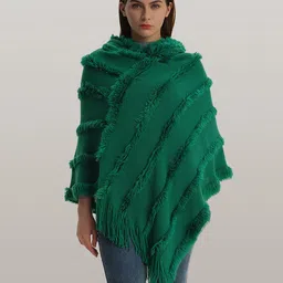 JC Collection Self Design Hooded Poncho-picture-48