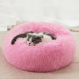 The round donut pet bed is perfect for indoor cats and puppies winter, Summer M Pet Bed-picture-22