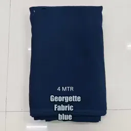 BLUE GEOGETTE FABRIC-0 Curtain Fabric-image-80