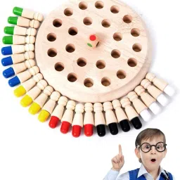 Matching Games, Wooden Memory Match Stick Chess Game,BLOWEST Colorful Memory Chess 5.5 cm Chess Board-9