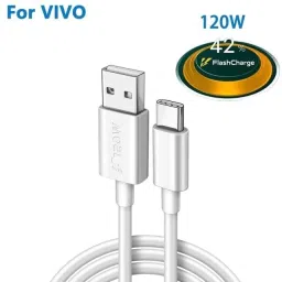 Urban Dynamo USB Type C Cable 10 A 1 m Copper Braiding For 120W, 30W, 33W, 45W, 67W, 80W, 65W Flash, VOOC, SUPERVOOC, SUPERDART,QC UD 120W/10A Wrap/Dash USB to Type-C Cable image 3