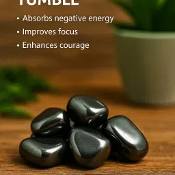 ababilcrystal HEMATITE TUMBLE STONE Polished Angular Crystal Stone image 2