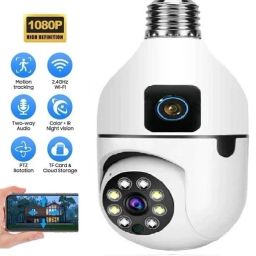 Bzrqx 1080P Full HD Smart Detection Bulb CCTV Camera WiFi Night Vision 360° Alert Security Camera-image-127