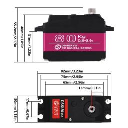 DSServo DS5180 80KG Waterproof Servo High Torque Metal Gear Digital Servo With 180°270° (Optional) Degree Rotation 18T Digital Servo For Redcat HPI 1/5 RC Car RobotDSServo DS5180 80KG Waterproof Servo High Torque Metal Gear Digital Servo With 180°270° (Optional) Degree Rotation 18T Digital Servo For Redcat HPI 1/5 RC Car Robot image 3