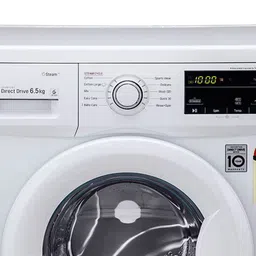 LG 6.5 kg 5 Star Inverter Fully Automatic Front Load Washing Machine (FHM1065SDWB, In-built Heater, White) image 4