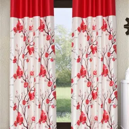 153 cm (5 ft) Polyester Semi Transparent Window Curtain (Pack Of 2)-image-3