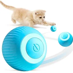 Smart Gravity 360° Self Roller Ball Cat Toy with LED Lights, Type-C Charge Rubber Ball For Dog & Cat-63