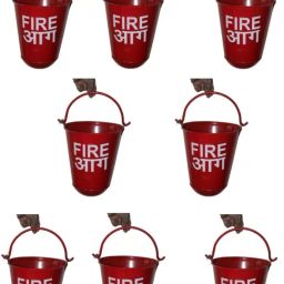Sense Safety 9ltr fire bucket (Pack of 8) Fire Extinguisher Mount-10