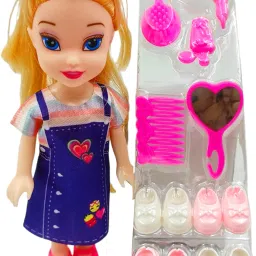 Beautiful Mini Doll with Shoes and Makeup accessories| BIS | Best return Gift-2