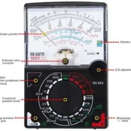 svojas Analog Multimeter Electric AC/DC Current OHM Decibels Voltmeter with Leads Analog Multimeter image 2