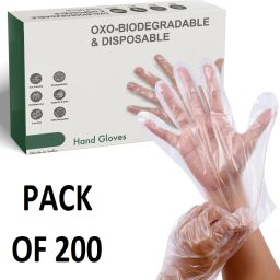 Plastic Gloves - BPA & Latex Free Perfect Food Handling Wet and Dry Disposable Glove Set-13