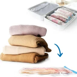 Reusable Vacuum Storage Ziplock Compression Sealer Travel Storage Vacuum Bags-image-7