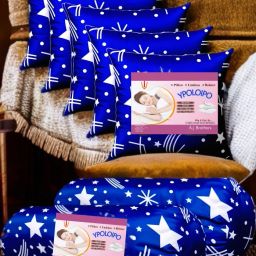 5 Cushion And 2 Polyester Fibre Abstract Bolster Pack of 7-image-60
