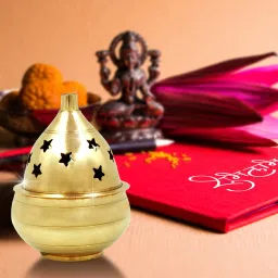 Kuber Goblet Brass Table Diya-1
