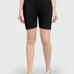 Solid Women Black, Maroon Cycling Shorts-22