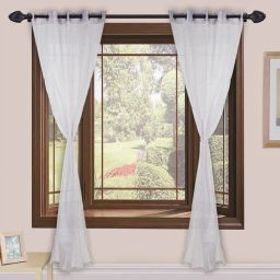152 cm (5 ft) Polyester Transparent Window Curtain (Pack Of 2)-image-36