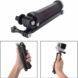Viraan 3-Way Monopod Grip Tripod Foldable Selfie Stick and All Action Cameras Monopod Kit image 2