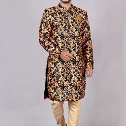 Brand Boy Solid Sherwani-11