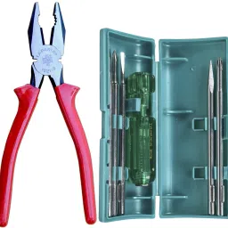 1621-8 CUTTING PLIER AND 802 SCREWDRIVER SET Hand Tool Kit-11