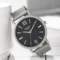 Poze Grey Strap with Grey Dial Analog Watch- For Men SP70039KM03W-picture-2