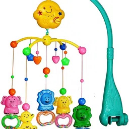babygo Rotating Zoo Musical & Light Rattle Cot Mobile for Cradle and Bed Jhoomer Rattle Rattle-picture-2