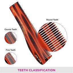Vega Tortoise Shell Pattern Half Curve Graduated Dressing Comb, Brown image 5
