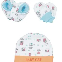 Baby Cap, Mitten & Booties Set-0