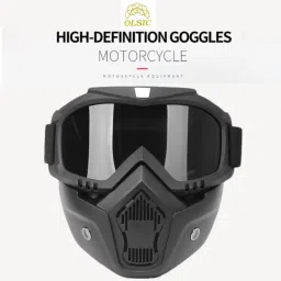 Goggle Face Mask Anti Scratch UV Protected Face & Eyewear Windproof Dirt Shield, With Soft Foam Padded Detachable Mouth Filter For cycling Bike Off Road Racing Safety Visor-image-48