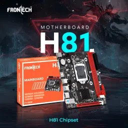 Frontech H81/1150 DDR3 LGA1150 Supports Intel 22nm, Fast Ethernet LGA 1150Socket ATX Intel H81 Express Chipset DDR3 Motherboard for Desktop image 2