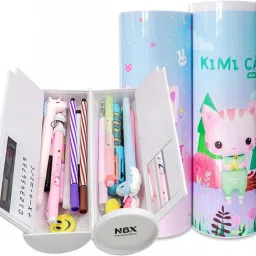 NBX Pencil Box for Girl Boy Multi Use Pencil Case with Calculator,White Board,Marker Art Plastic Pencil Box-image-53