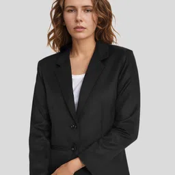 rocksy Women Solid Single Breasted Casual Blazer-picture-20