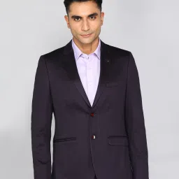 Men Solid Single Breasted Formal Blazer-picture-17