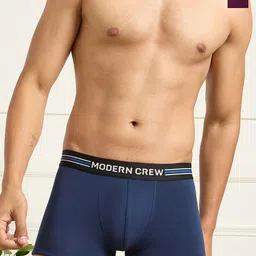 MODERN CREW Men Pack of 2 CoolSense Cotton Trunks-picture-23