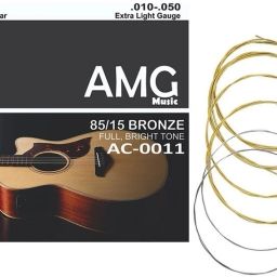 Acoustic Guitar String Set 6 WITH NORMAL BRIGHT TONE Guitar String For Acoustic Guitar Light Weight Guitar String Set ( Set of 6 ) Guitar String-90