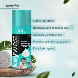 keywest Professional Sensitive Pre-Shaving Foam for Men image 3