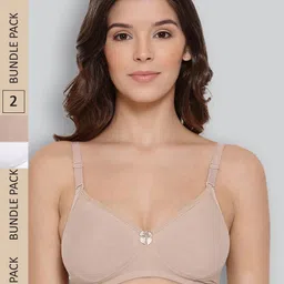 LYRA Pack Of 2 Combed Cotton Wirefree Secret Support Bra with Detachable Strap-picture-18