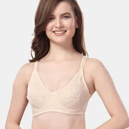 Fabme Floral Lace Full Coverage Underwired Cotton Maternity Bra With All Day Comfort-picture-29