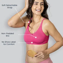 LYRA Pack Of 2 Cotton Spandax Full Coverage Secret Support Bra image 2