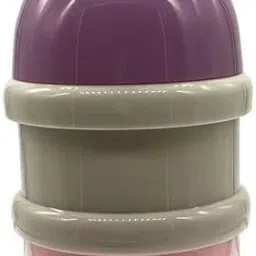 3 Layer Cute Bear Portable Baby Food Milk Powder Storage Box Bottle- Plastic-34