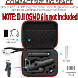 SUPVOX Storage Bag for DJI Osmo Mobile 6 Hard Shell Nylon Portable Smartphone GimbalCamera Bag image 4