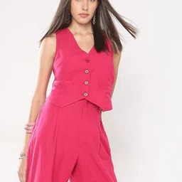 vero moda Solid Women Waistcoat-picture-24