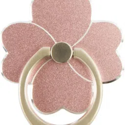 befunky Glitter Bling Rhinestone Mobile Phone Ring Stand (Lucky Rose Shape Rose Gold) Mobile Holder-image-26