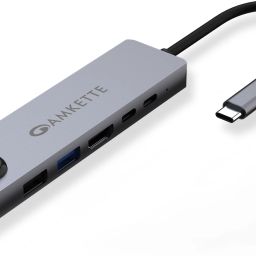 AMKETTE Type-C Travel Dock with USB-C to 100 Mbps Ethernet, 4K HDMI and 100W PD Charging 6 in 1 USB Hub-image-58