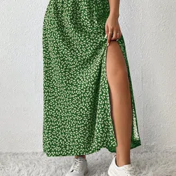 KATECLO Floral Printed A-Line Maxi Skirt-picture-21
