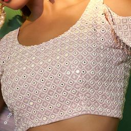 Fusionic Embroidered Sequinned Semi-Stitched Lehenga & Unstitched Blouse With Dupatta image 3