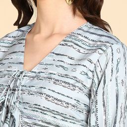 Rudraaksha Creations Abstract Printed Crop Top & Palazzos image 5