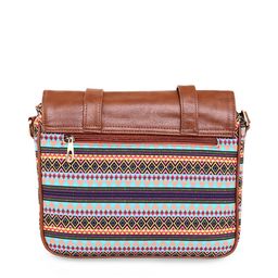 Sabhyata Geometric Printed Water Resistant Structured Sling Bag image 3