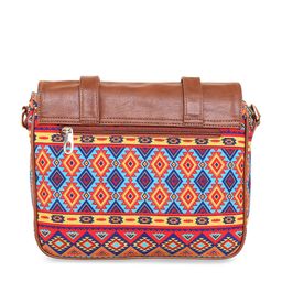 Sabhyata Geometric Printed Structured Sling Bag image 5