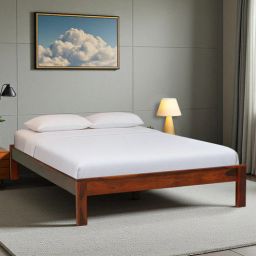 woodsworth from pepperfry Horten Sheesham Wood King Size Bed In Honey Oak Finish-picture-18
